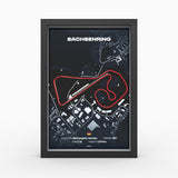 AP10 Sachsenring 3D Poster (gerahmt)