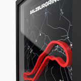 AP10 Salzburgring 3D Poster (gerahmt)