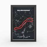 AP10 Salzburgring 3D Poster (gerahmt)
