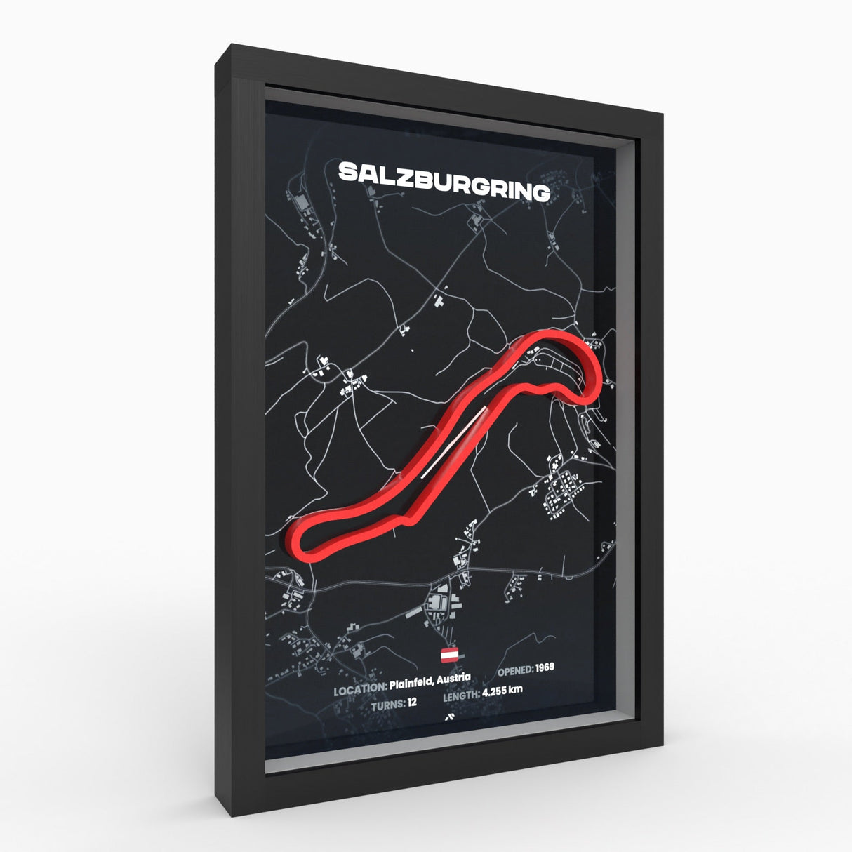 AP10 Salzburgring 3D Poster (gerahmt)