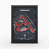 AP10 Shanghai 3D Poster (gerahmt)