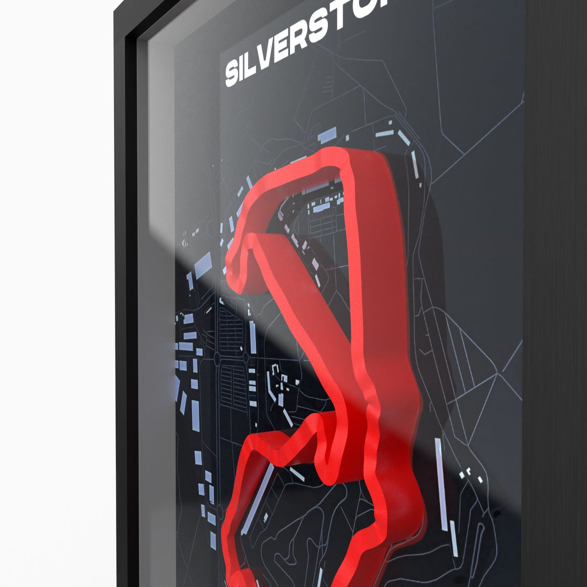 AP10 Silverstone 3D Poster (gerahmt)