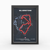 AP10 Silverstone 3D Poster (gerahmt)