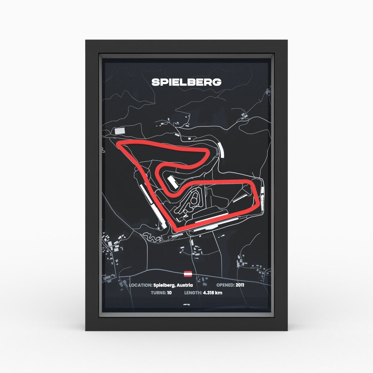 AP10 Spielberg 3D Poster (gerahmt)