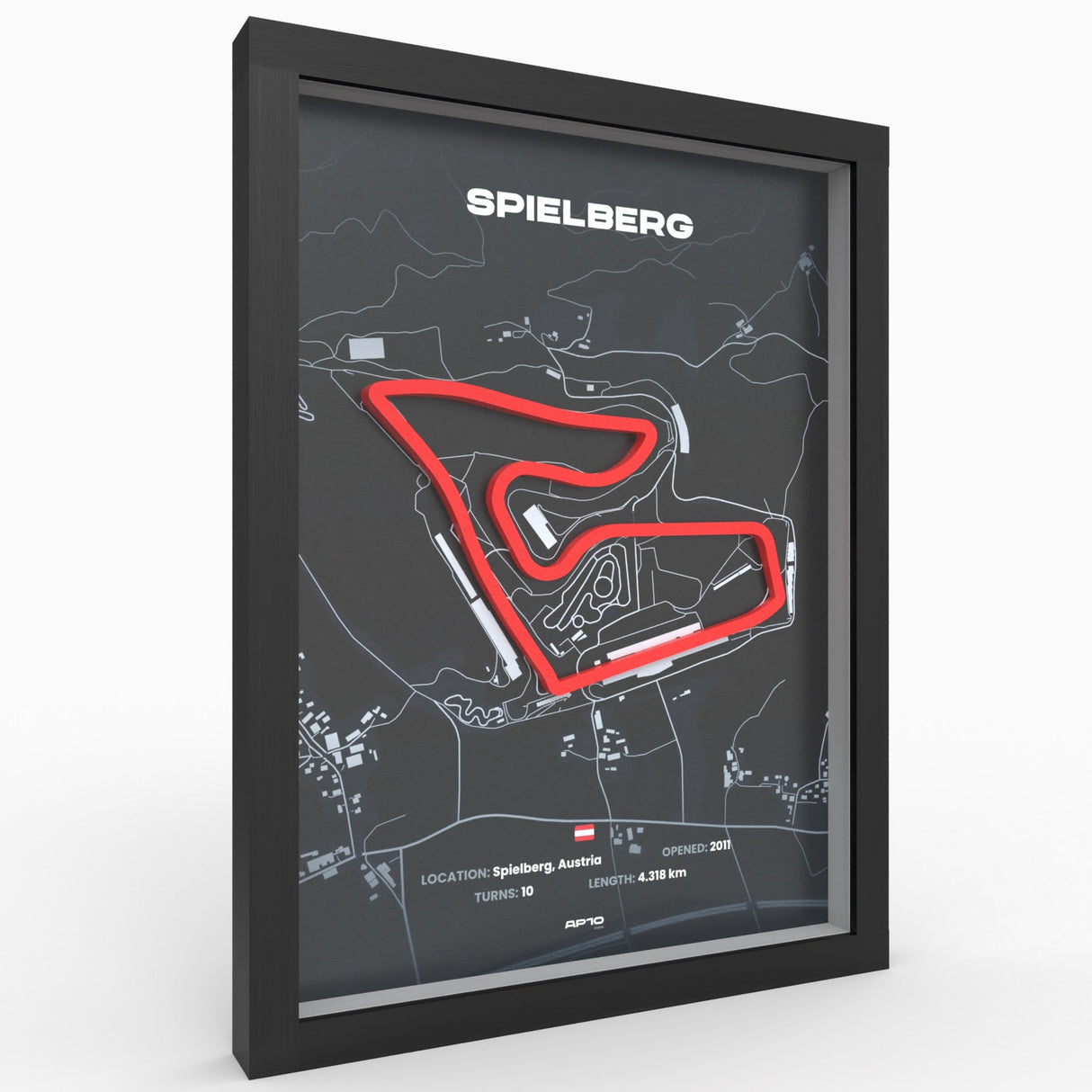 AP10 Spielberg 3D Poster (gerahmt)