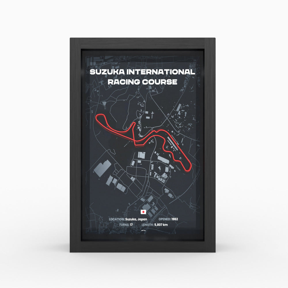 AP10 Suzuka 3D Poster (gerahmt)