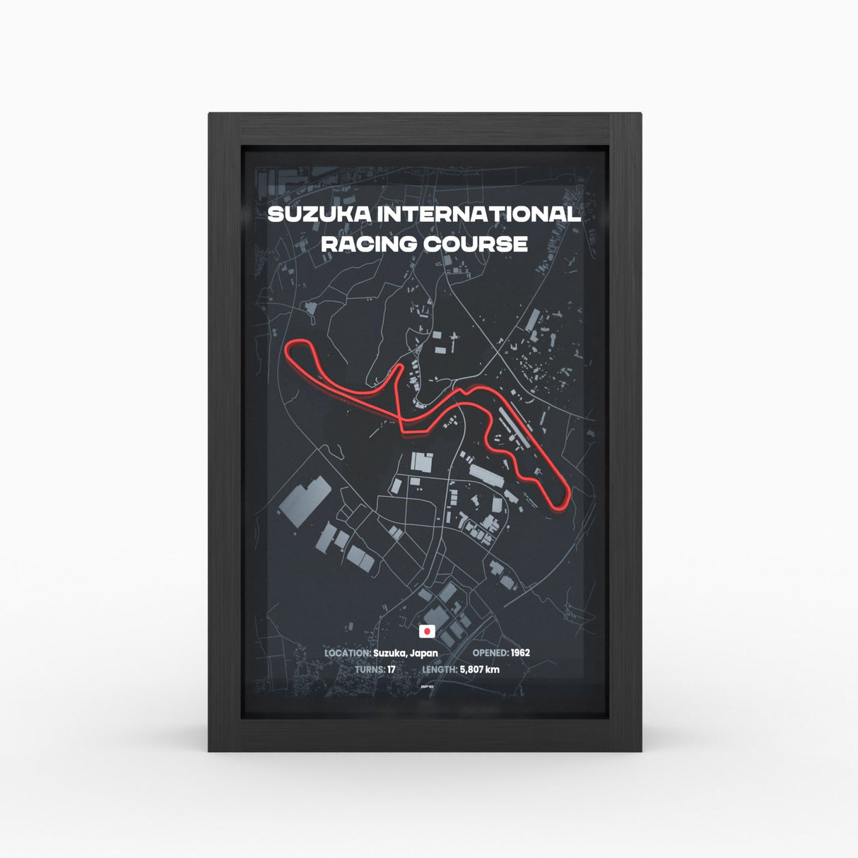 AP10 Suzuka 3D Poster (gerahmt)