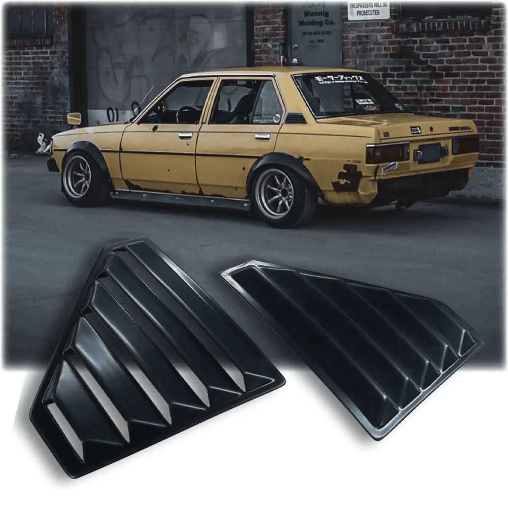 SEKCUSTOMS Seitenfenster Abdeckung Louver passend für Toyota Corolla KE70