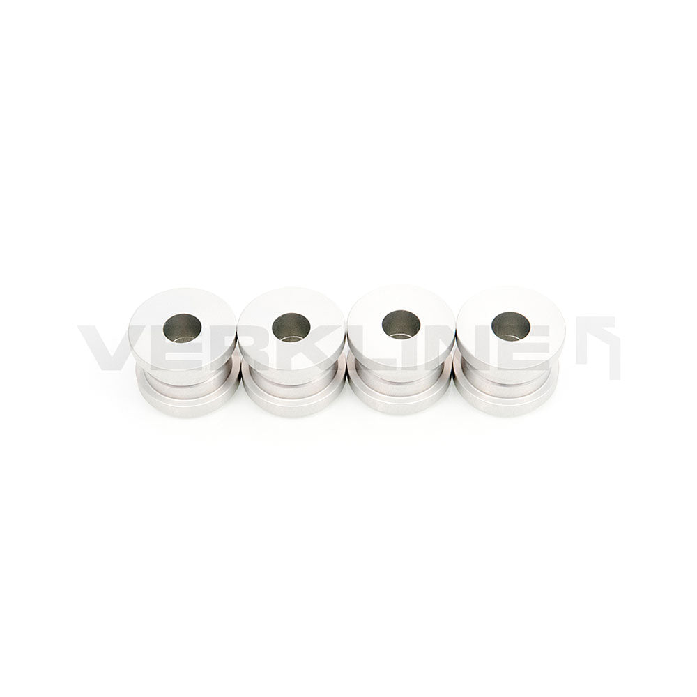 VERKLINE Buchsen Hinterachsträger passend für Audi 100 C4 S4 S6 / 200 C3 / V8 D11 (Aluminium)