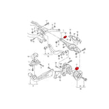 VERKLINE Leichtbau Achsträger Querlenker Set passend für VW Golf MK7 MK8 FWD einstellbar Uniball
