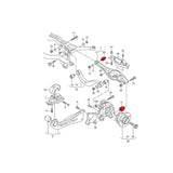 VERKLINE Buchsen Querlenker Radlagergehäuse passend für Audi A3 8V Hinterachse Set Uniball (Aluminium)