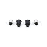 VERKLINE Buchsen Querlenker Radlagergehäuse passend für Seat Leon 5F Hinterachse Set Uniball (Aluminium)