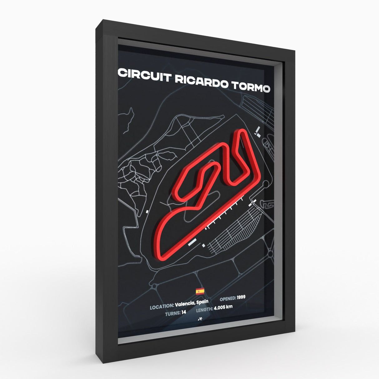 AP10 Valencia 3D Poster (gerahmt)