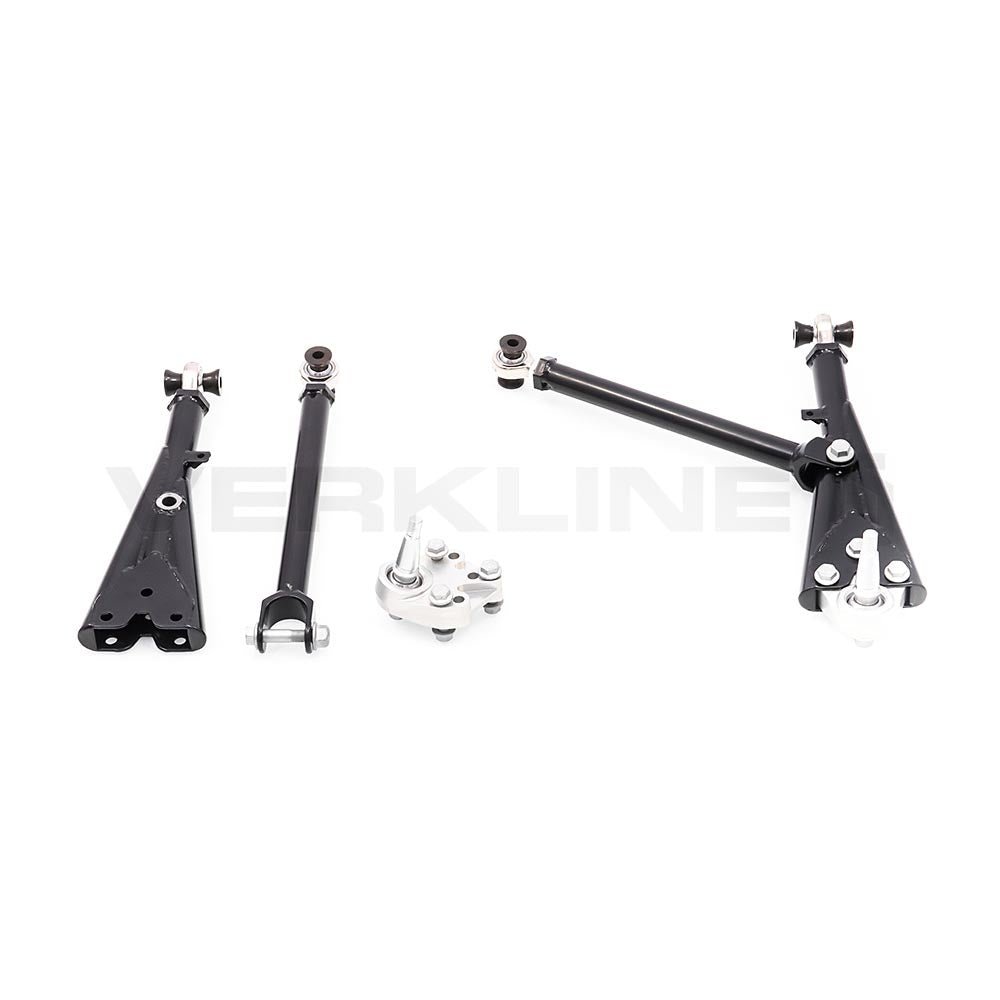 VERKLINE Leichtbau Achsträger Querlenker Set passend für Seat Leon 5F FWD einstellbar Uniball