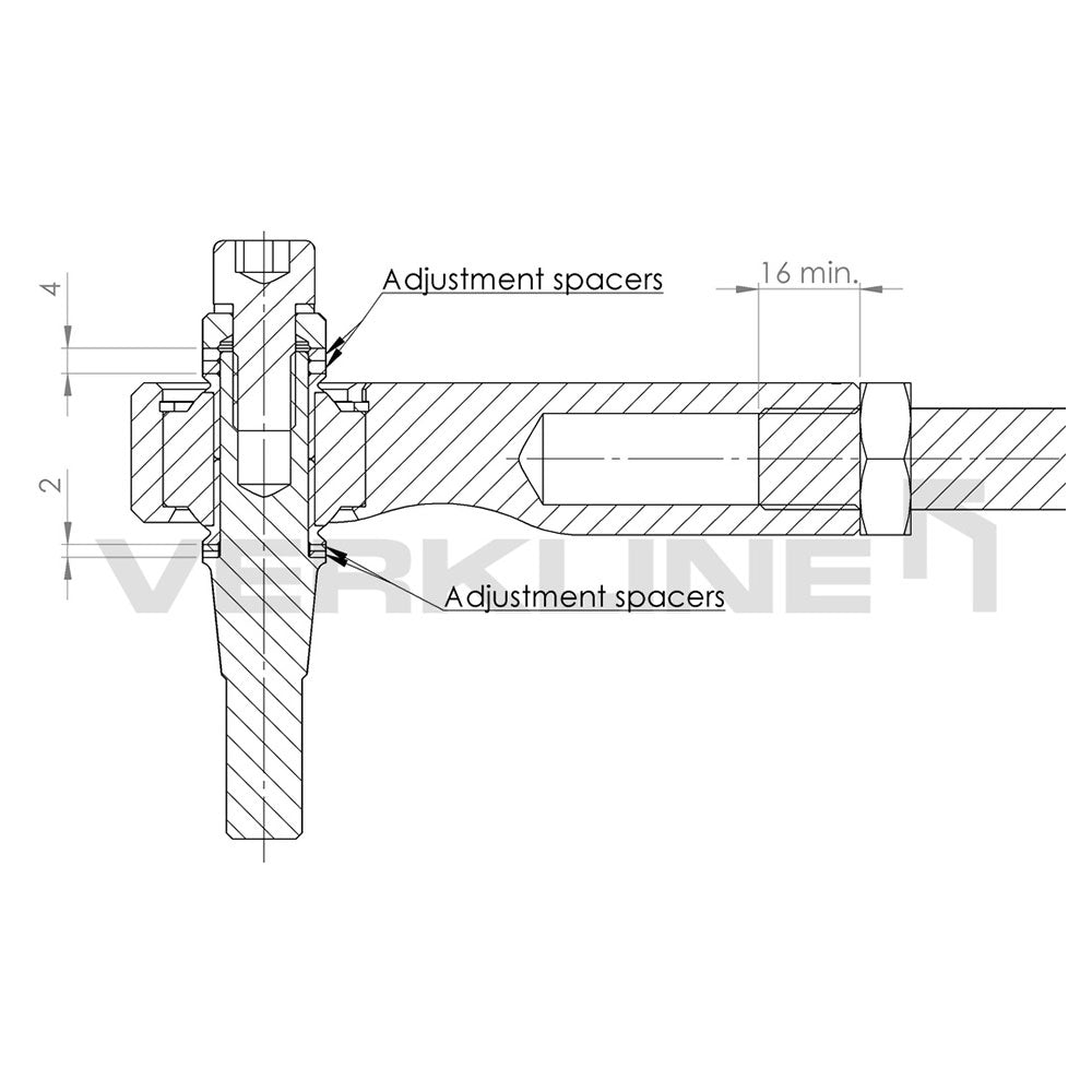 VERKLINE Bump-Steer Kit vordere Spurstangenköpfe passend für VW Jetta MK5 MK7