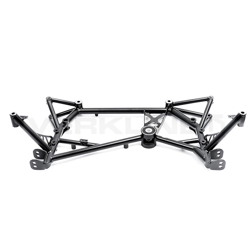 VERKLINE Leichtbau Achsträger Querlenker Set passend für Seat Leon 5F FWD einstellbar Uniball