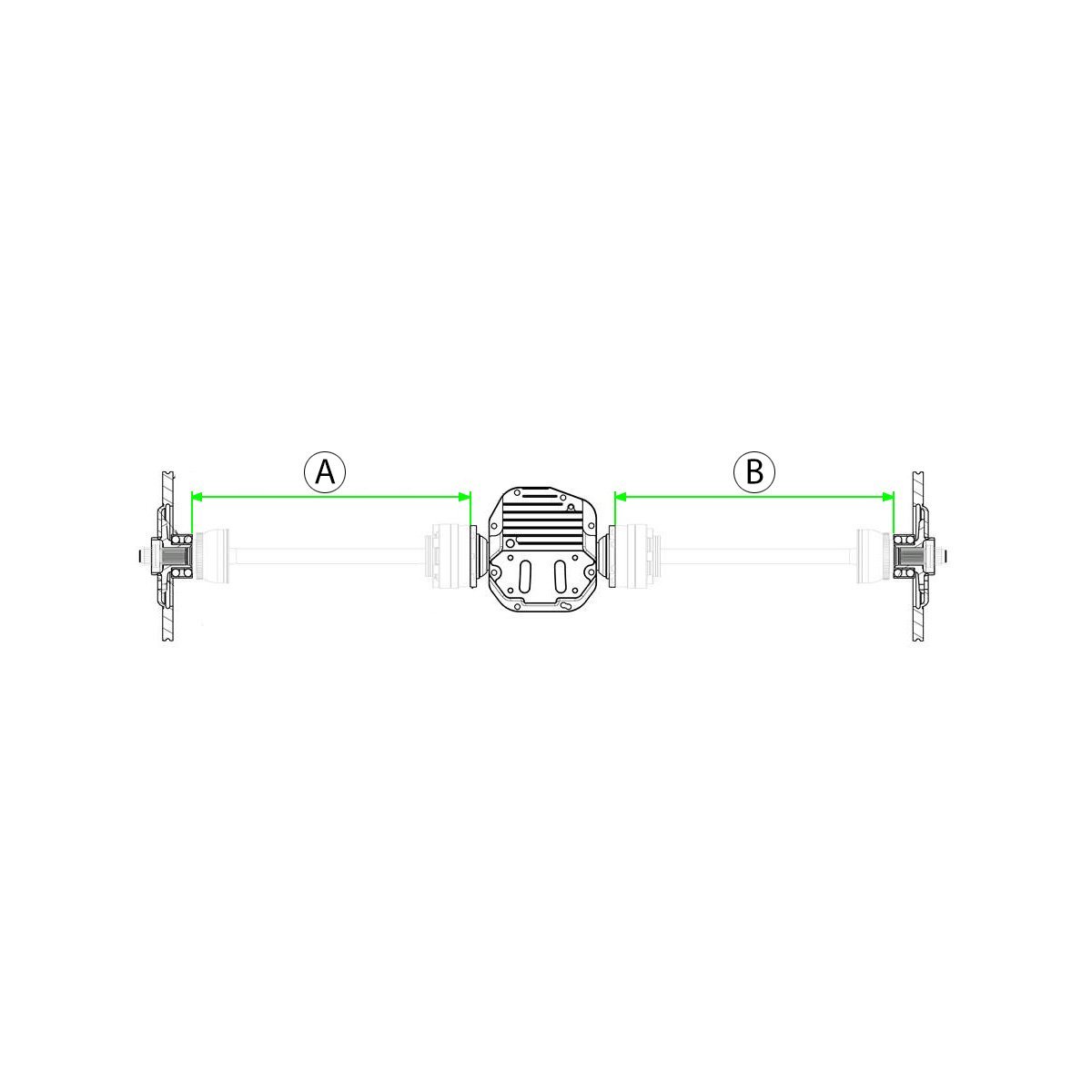 WISEFAB DRIFT & TRACK Antriebswellen Halbwellen Kit passend für Nissan S-Chassis Hinterachse