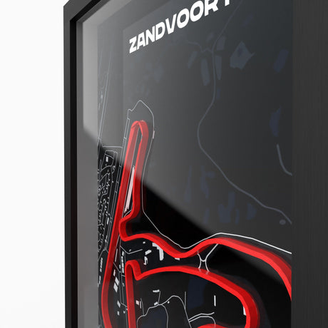 AP10 Zandvoort 3D Poster (gerahmt)