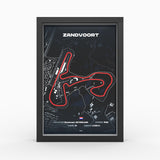 AP10 Zandvoort 3D Poster (gerahmt)