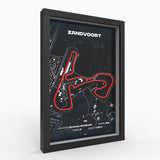 AP10 Zandvoort 3D Poster (gerahmt)