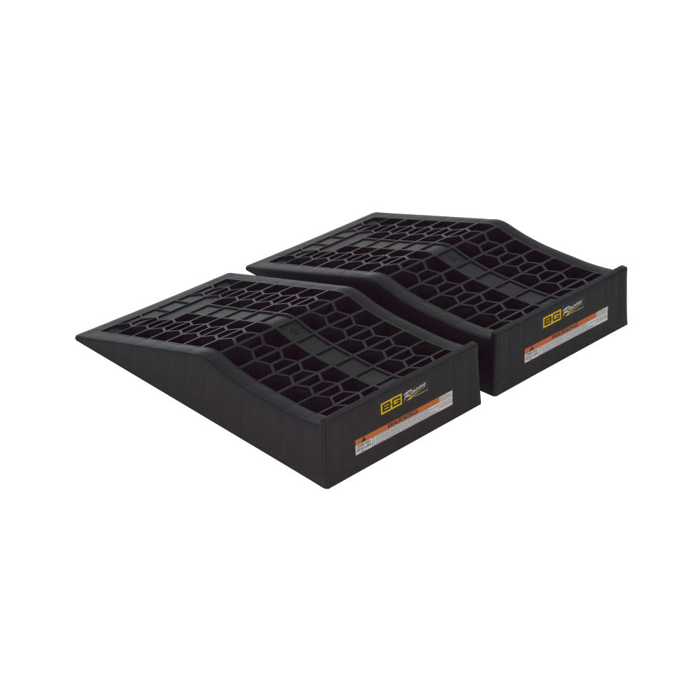 B-G RACING Auffahrrampen Low Rise Wide schwarz (2 Stück)