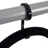B-G RACING Lenkradhaken Rollcage-Halterung Schwarz (Aluminium)