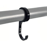 B-G RACING Lenkradhaken Rollcage-Halterung Schwarz (Aluminium)