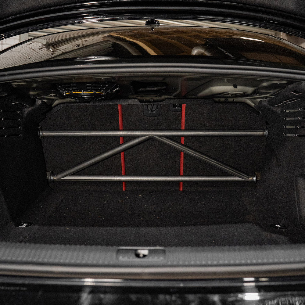 BAF MOTORSPORT Versteifungsstrebe passend für Audi A4 / S4 B9 Limousine (4-Punkt / eintragungsfrei)