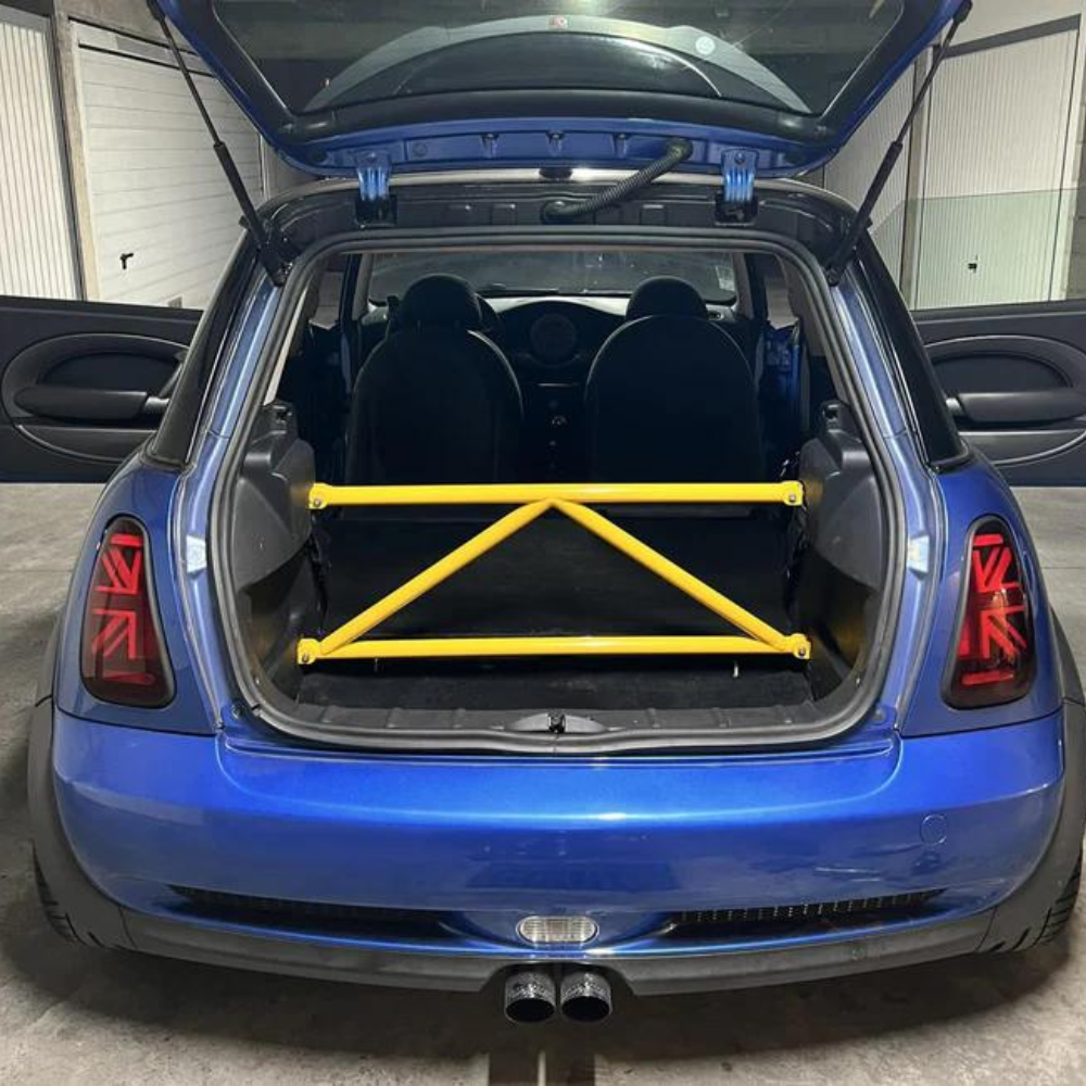 BAF MOTORSPORT Versteifungsstrebe passend für Mini Cooper R50 / R53 (4-Punkt / eintragungsfrei)