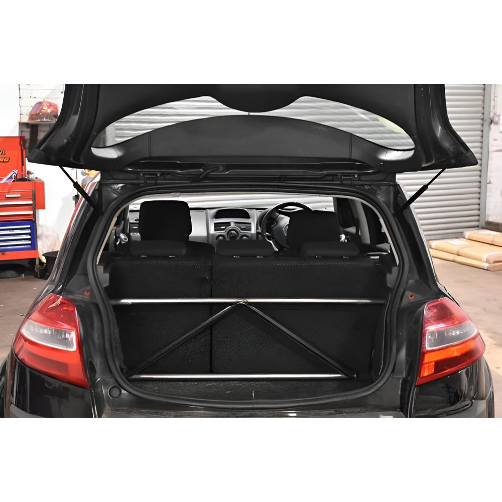 BAF MOTORSPORT Versteifungsstrebe passend für Renault Megane MK2 Hatchback (4-Punkt / eintragungsfrei)