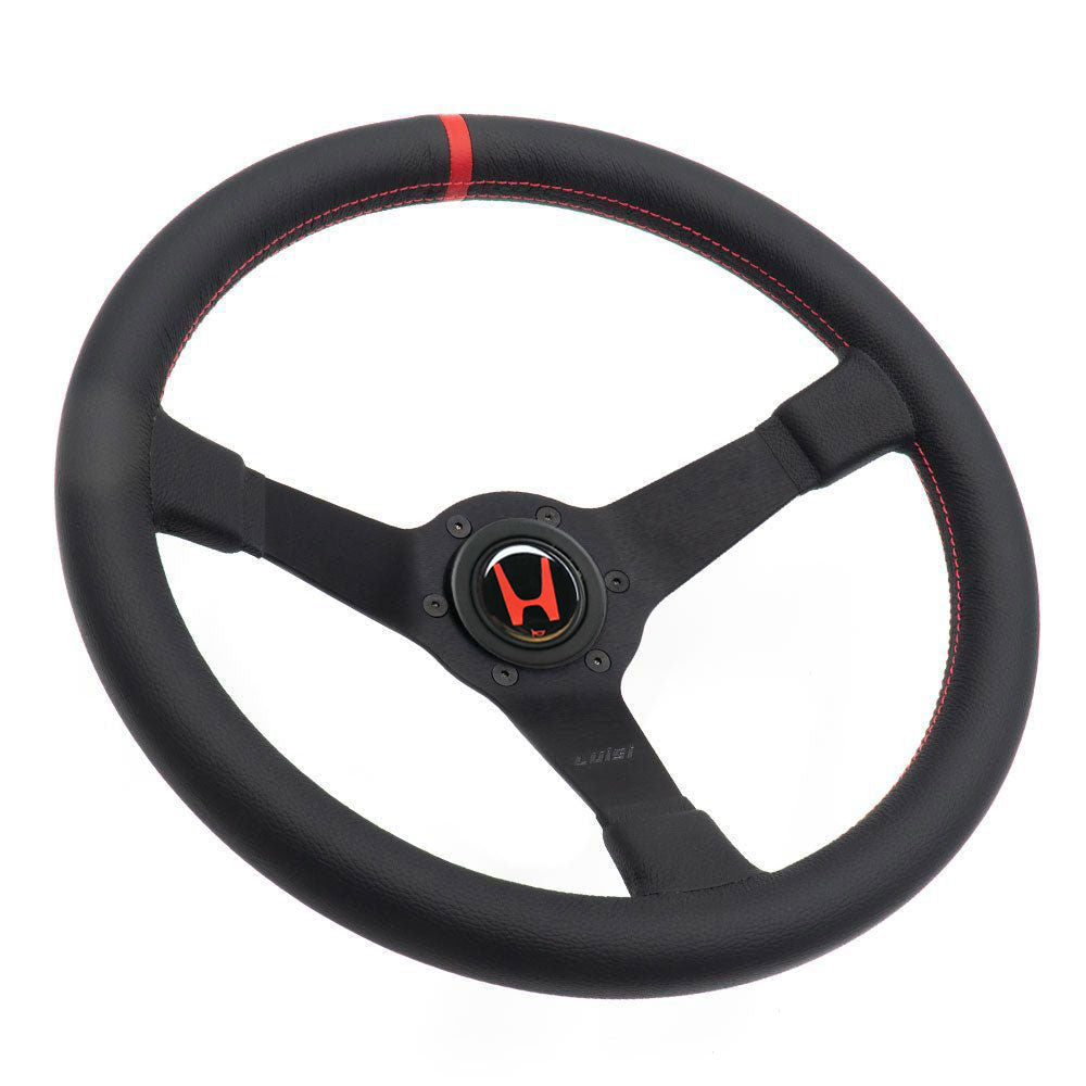 LUISI Mirage Race Sportlenkrad Leder Komplettset passend für Honda Civic 1996-2001 (geschüsselt / mit TÜV)