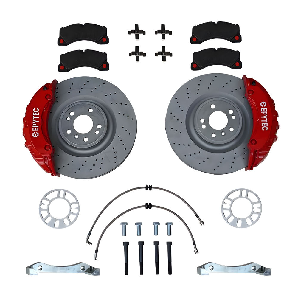 EPYTEC Bremsanlagen Kit passend für VW T5 T6 auf 6-Kolben Porsche Sattel mit 375x36mm Bremsscheibe Vorderachse