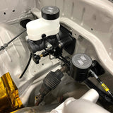 CHASE BAYS Bremsleitung Relocation Kit für Zweikolben Brake Booster Eliminator passend für Toyota JZX90 JZX100