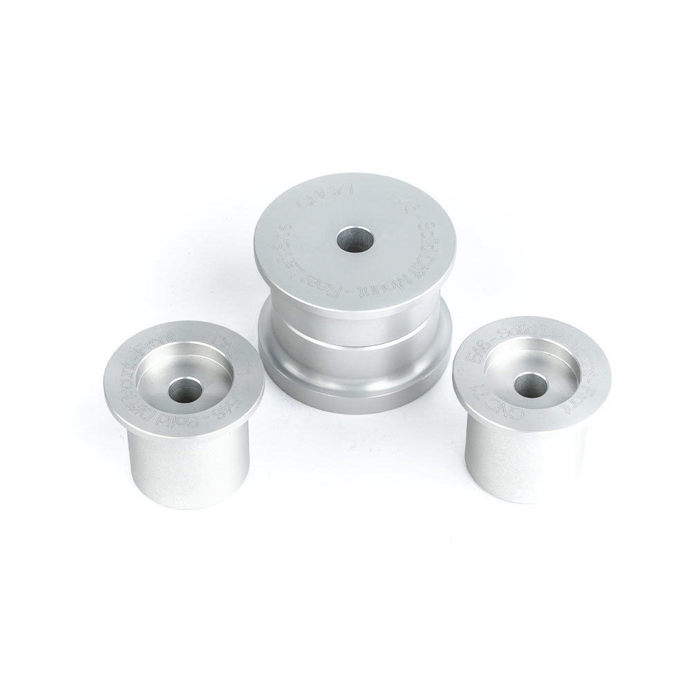 CNC71 Differentialaufhängung Buchsen Set starr passend für BMW E46 (Aluminium)