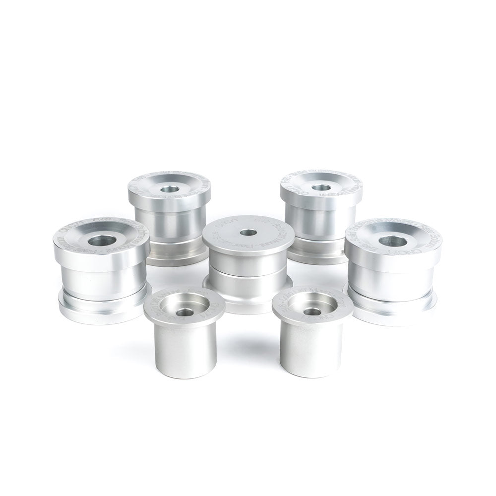 CNC71 Differentialaufhängung Hinterachsträger Buchsen Set starr passend für BMW E46 (Aluminium)