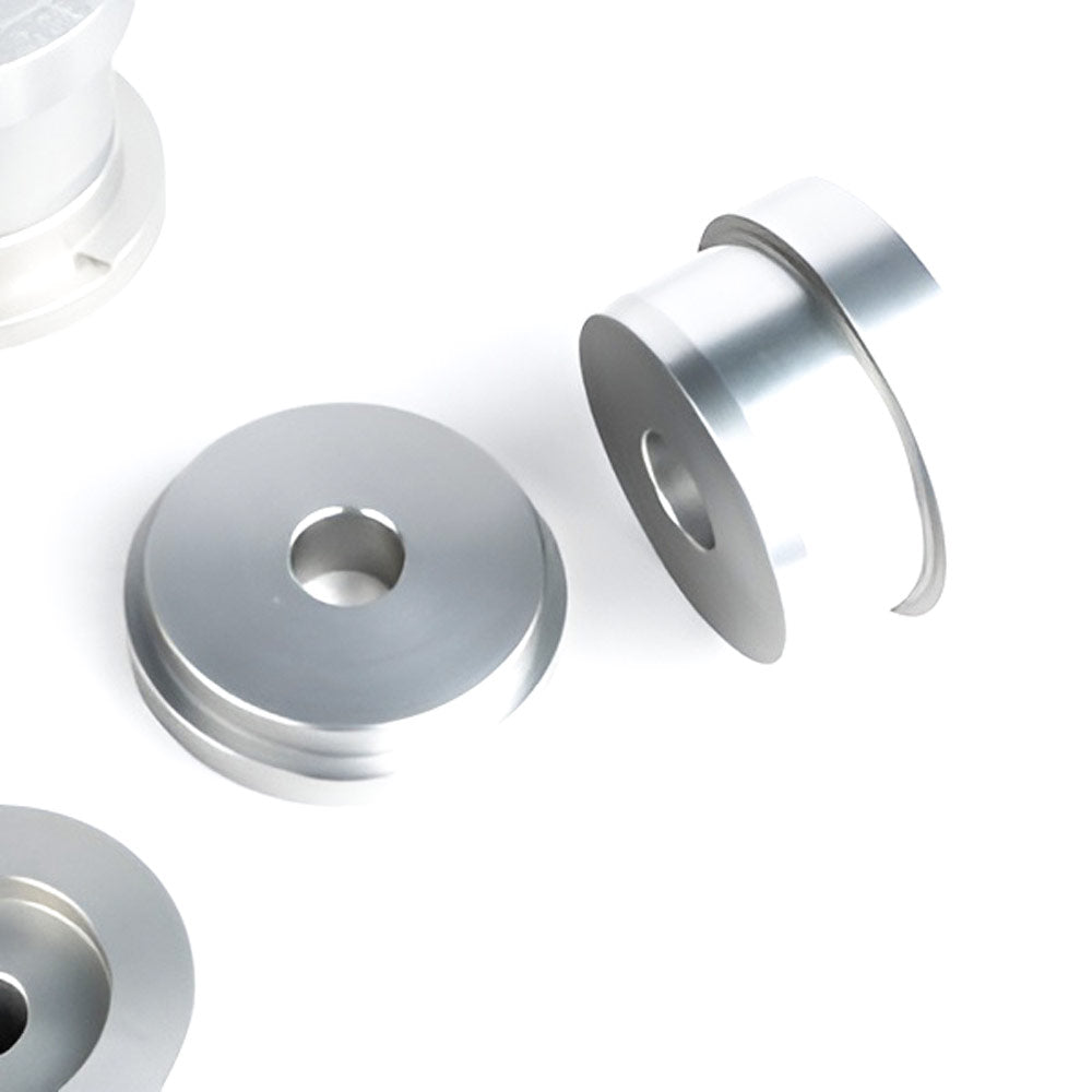 CNC71 Differentialaufhängung Hinterachsträger Buchsen Set starr passend für BMW E46 (Aluminium)