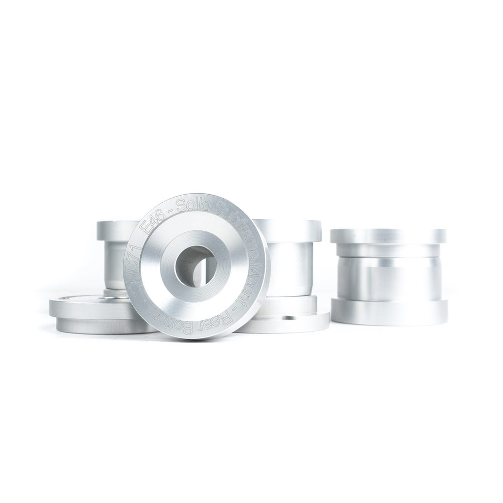 CNC71 Hinterachsträger Buchsen Set starr passend für BMW E46 (Aluminium)