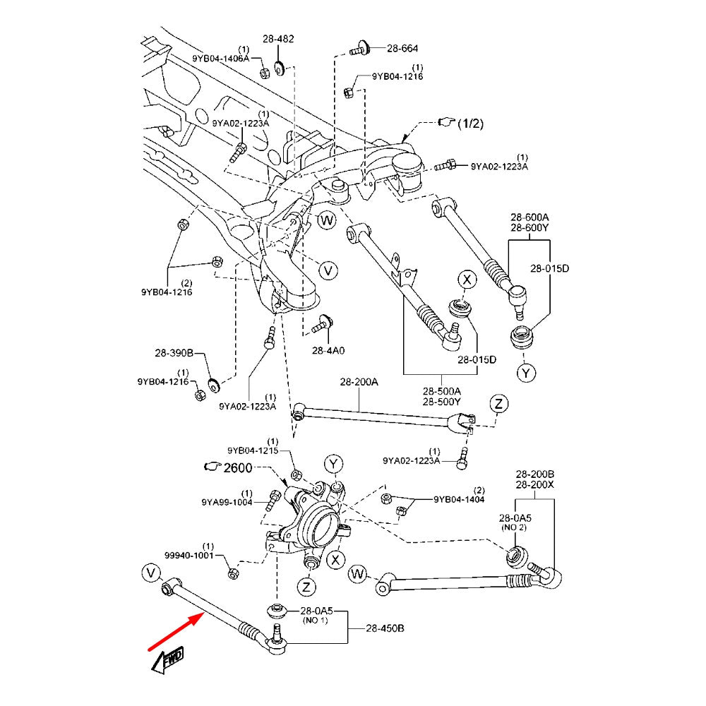 CYBUL Querlenker Camber Arms passend für Mazda MX-5 NC / RX-8 Hinterachse unten einstellbar Set (Stahl)