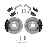 EPYTEC Bremsanlagen Kit passend für BMW E46 auf 4-Kolben Porsche Sattel mit 328×20mm Bremsscheibe Hinterachse
