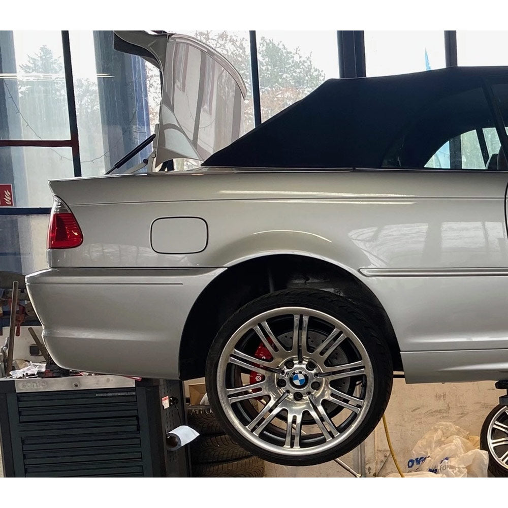 EPYTEC Bremsanlagen Kit passend für BMW E46 auf 4-Kolben Porsche Sattel mit 328×20mm Bremsscheibe Hinterachse