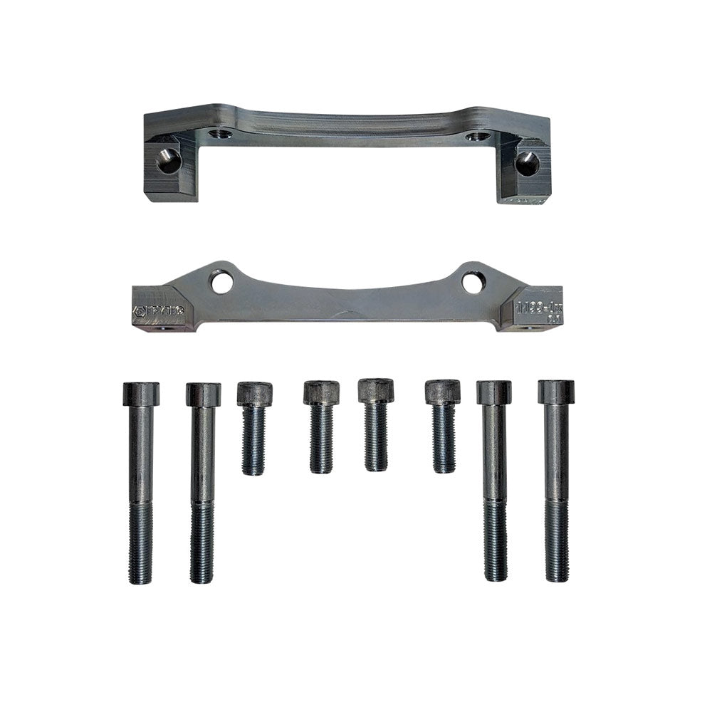 EPYTEC Bremssattel Adapter passend für Audi A4 B8 / A5 Q5 für 6-Kolben Porsche Sattel mit 375x36mm Bremsscheibe Vorderachse