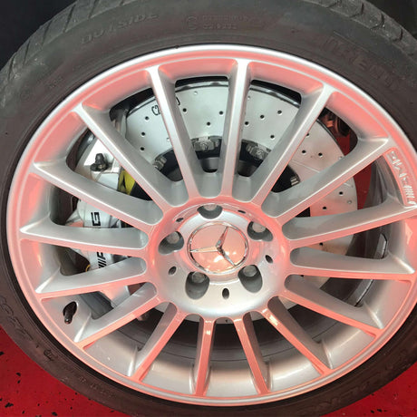 EPYTEC Bremssattel Adapter passend für Mercedes Benz SLK 55 AMG für 6-Kolben Sattel mit 360x32mm Bremsscheibe Vorderachse