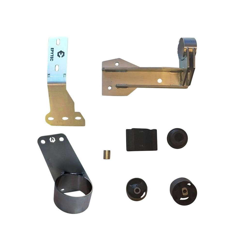 EPYTEC Motorhalter Getriebehalter Set passend für VW Golf 1 / Scirocco / Caddy für 16V ABF / 1.8T / 1.9TDI / G60 Motoren mit 02M 6-Gang Getriebe