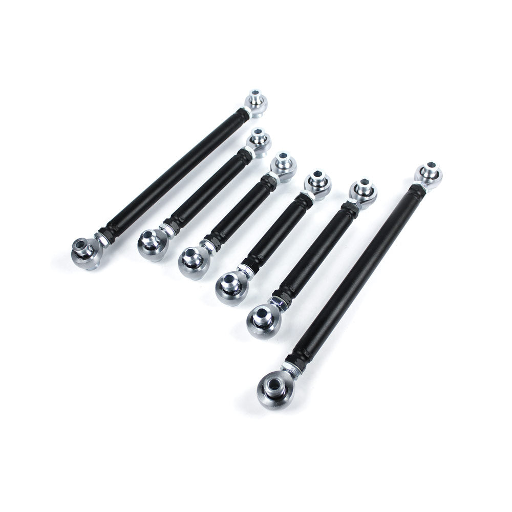 FAMEFORM Querlenker passend für BMW E8X E9X Hinterachse einstellbar Set Uniball (6-teilig / Cr-Mo)