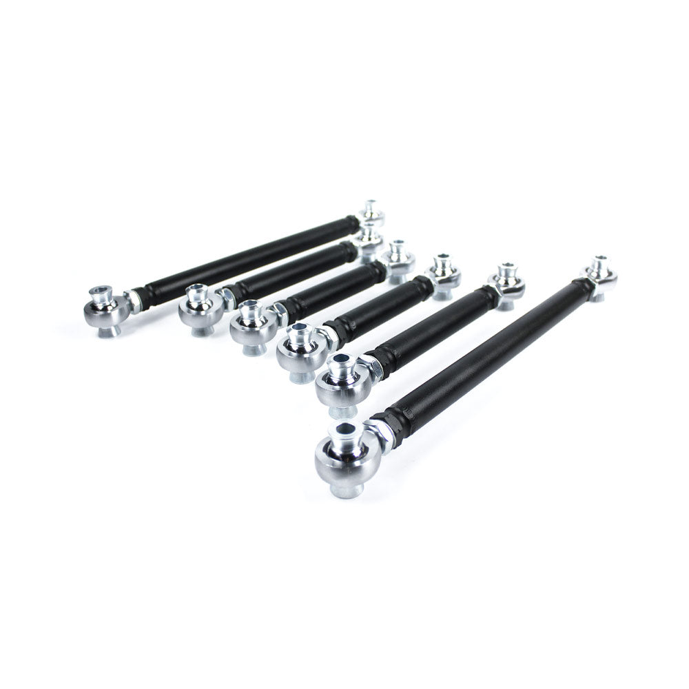 FAMEFORM Querlenker passend für BMW E8X E9X Hinterachse einstellbar Set Uniball (6-teilig / Cr-Mo)