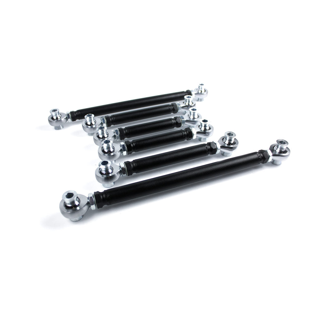 FAMEFORM Querlenker passend für BMW E8X E9X Hinterachse einstellbar Set Uniball (6-teilig / Cr-Mo)