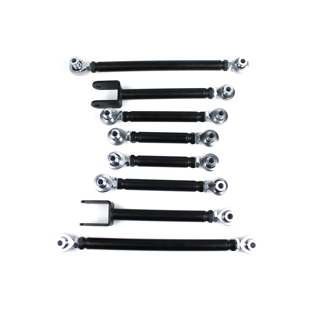 FAMEFORM Querlenker passend für BMW F2X F3X Hinterachse einstellbar Set Uniball (8-teilig / Cr-Mo)