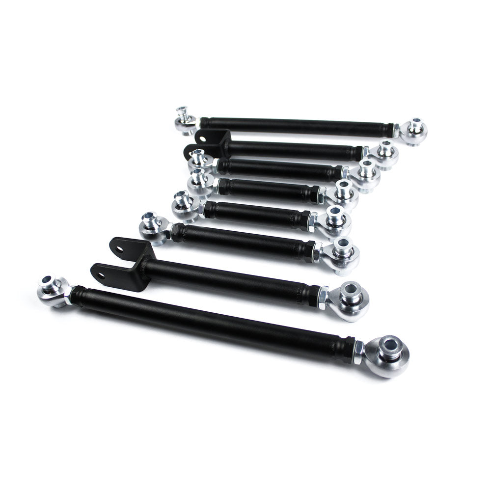 FAMEFORM Querlenker passend für BMW F2X F3X Hinterachse einstellbar Set Uniball (8-teilig / Cr-Mo)