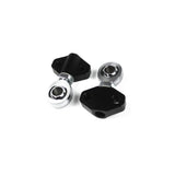 FAMEFORM Querlenker Vorderachse Buchsen Lollipop Set Uniball stufenweise einstellbar passend für BMW E46 (Aluminium)