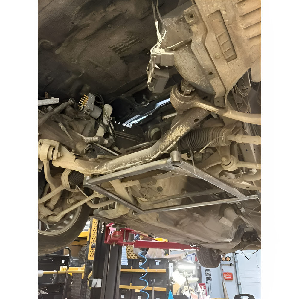 FAMEFORM X-Brace untere Domstrebe Versteifungskreuz passend für BMW E39 Vorderachse (eintragungsfrei)
